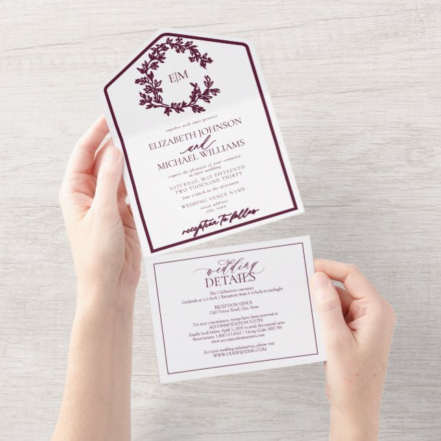 Código QR Casamento de Folheto da Borgonha de Cres (Aba destacável)