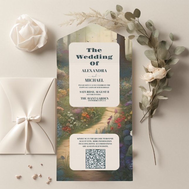 Código QR Casamento Florestal Russo de Montanha (Criador carregado)