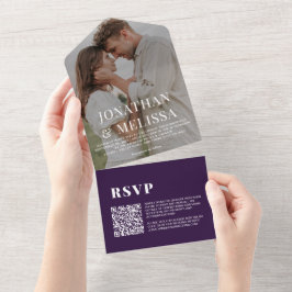 Código QR | Casamento Fotográfico simples com orqu