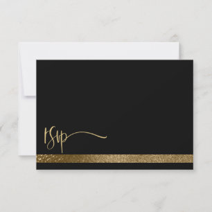 Código QR Casamento RSVP de Tipografia Preta e Dou