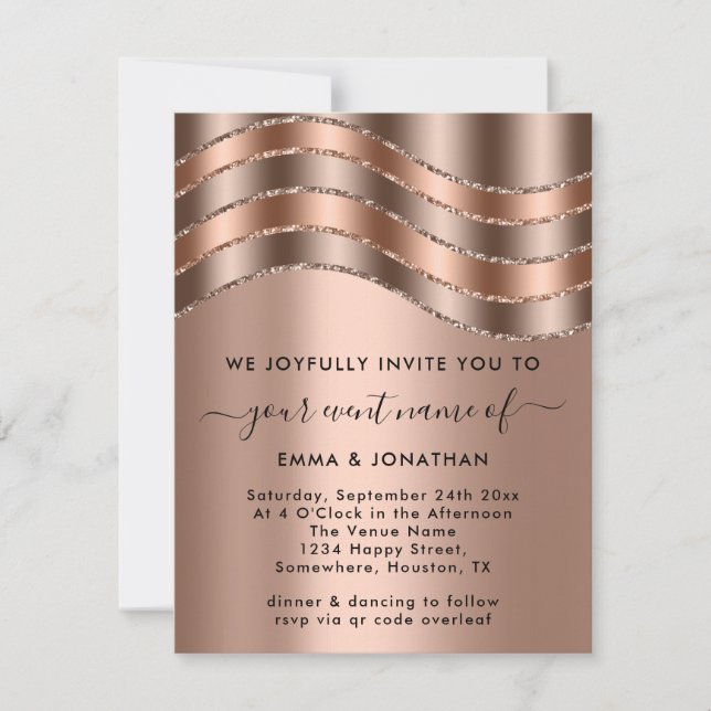 Código QR Chá de panela de Casamento Rosa de Nasci (Frente)