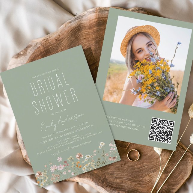 Código QR Chá de panela verde de flor selvagem (Criador carregado)