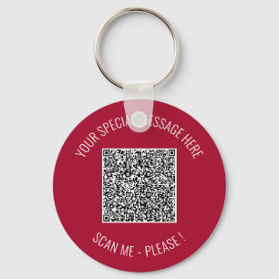 Código QR Chaveiro de Suas Mensagens Especiais
