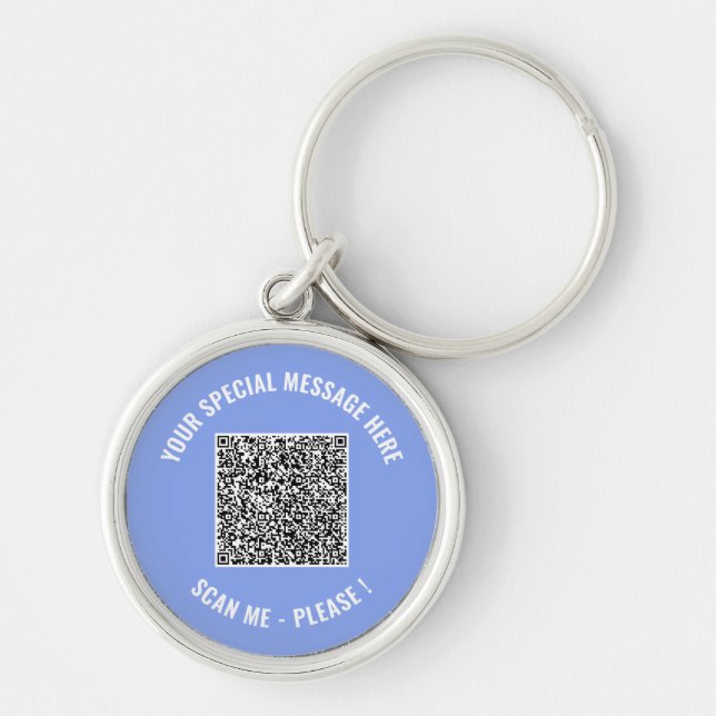 Código QR Chaveiro de Suas Mensagens Especiais (Frente)