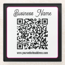 Código QR com letra cursiva de script
