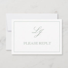 Código QR Convite de Casamento Monograma Script Ve