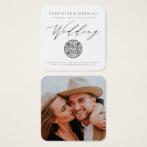 Código QR Convite para Casamento Elegante Moderno