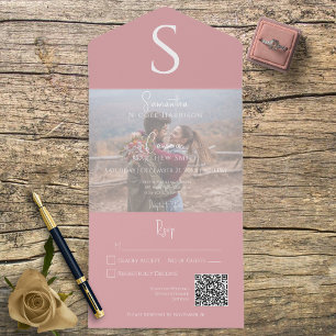 Código QR cor-de-rosa cor rosa com fotografia mode