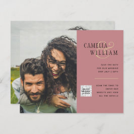 Código QR da Data de Salvamento do Convite de Foto