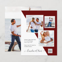 Código QR da Data de Salvamento do Convite de Foto