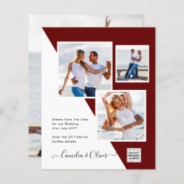 Código QR da Data de Salvamento do Convite de Foto