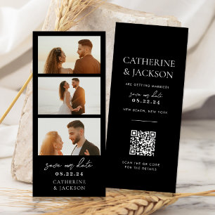 Código Qr da Faixa de Fotos Moderna Casamento Salv