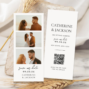 Código Qr da Faixa de Fotos Moderna Casamento Salv