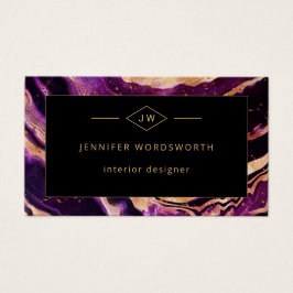 Código QR de Abstrato preto roxo profissional mode