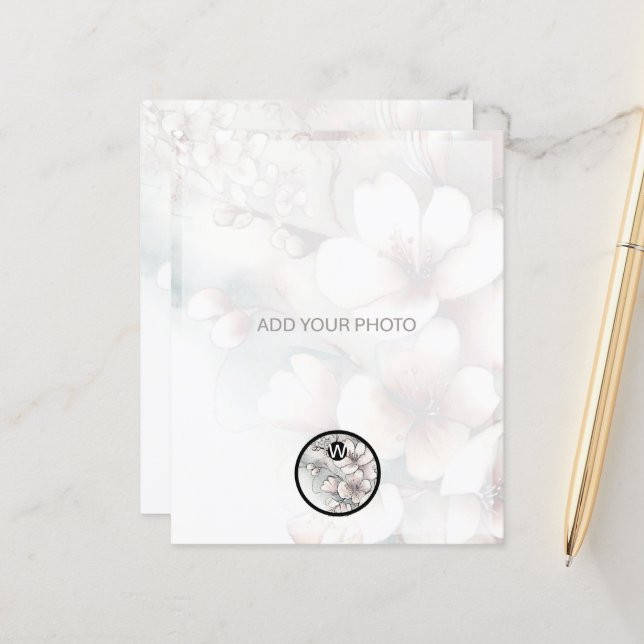 Código QR de Anúncio de Foto de Casamento de Cherr (Frente/Verso In Situ)