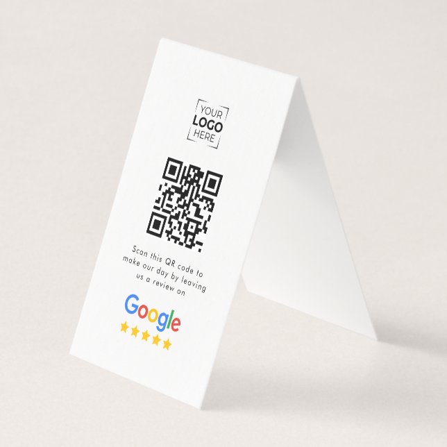 Código QR de Avaliação do Google Negócios  (Frente)