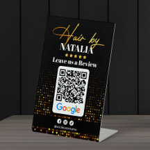 Código QR de Avaliação Google do Salão de Cabelos