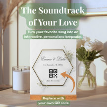 Código QR de Canção de Casamento Personalizada Pre