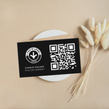 Código QR de Cartão de Visita | Design Moderno Pre