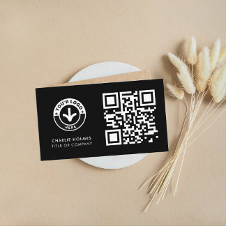 Código QR de Cartão de Visita | Design Moderno Pre