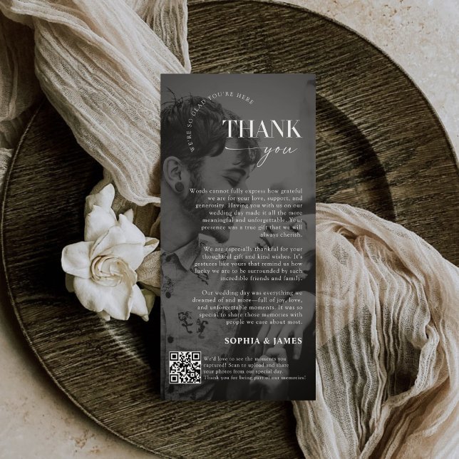 Código QR de Cartões de agradecimentos de Foto de  (Criador carregado)