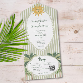 Código QR de Casamento da Palmeira do Sol Costeira