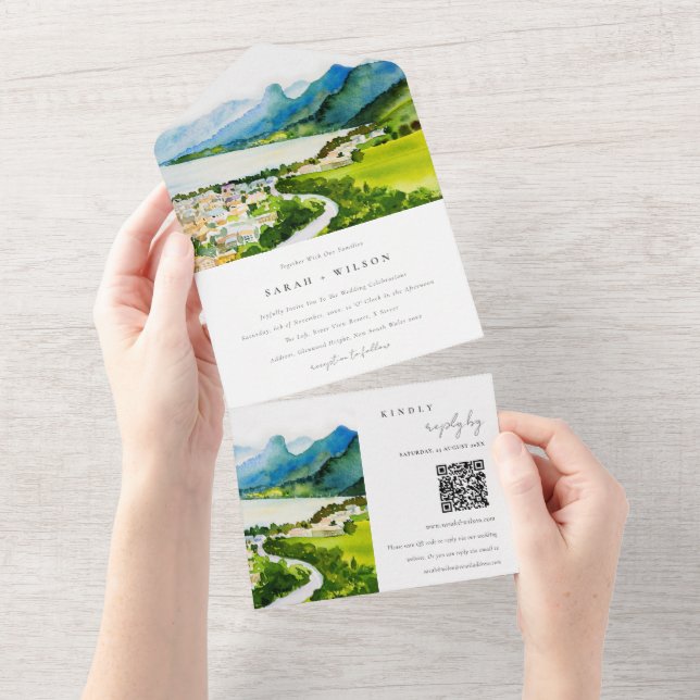 Código QR de Casamento de Casamento da Vila Countr (Tearaway)