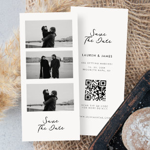 Código QR de Casamento de Fita Fotográfica Chic Sa