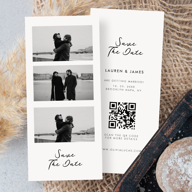 Código QR de Casamento de Fita Fotográfica Chic Sa (Criador carregado)
