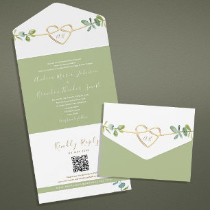 Código QR de Casamento Eucalyptus