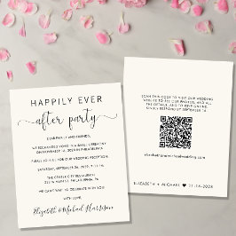 Código QR de Casamento Feliz Nunca Depois da Festa