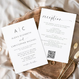 Código QR de Casamento Mínimo de Orçamento Tudo em