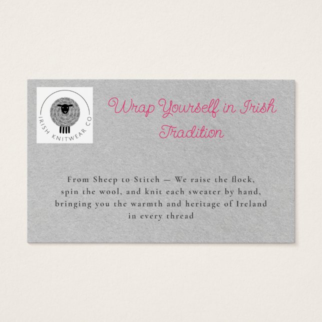 Código QR de Cinza Rosa Moderno (Frente)