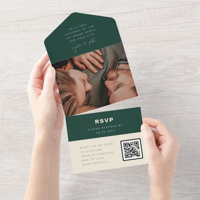 Código QR de Confirmação de Presença de Casamento  (Aba destacável)