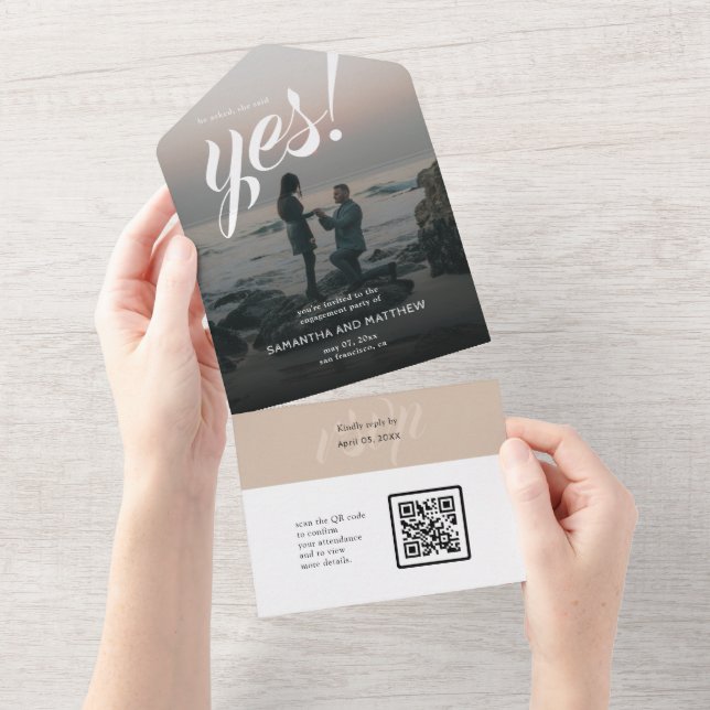 Código QR de Confirmação de Presença para Festa de (Aba destacável)
