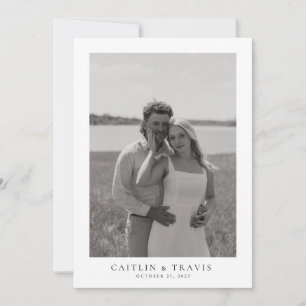 Código QR de Convite de Casamento Simples no Verso