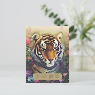 Código QR de Convite de Flor de Tigre
