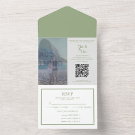 Código QR de Convite de Foto para Casamento de Tod