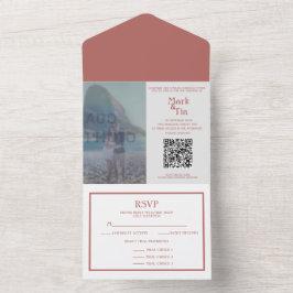 Código QR de Convite para Casamento de Fotografia 
