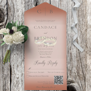 Código QR de Cura Moderna de Anéis de Casamento