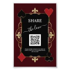 Código QR de Foto de Compartilhamento do Cassino B
