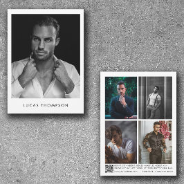 Código QR de Foto do Ator de Modelagem Masculina C