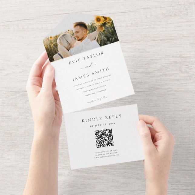 Código QR de Foto Moderna (Aba destacável)