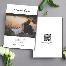 Código QR de foto para o convite de casamento 