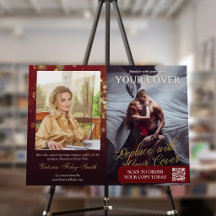 Código QR de Lançamento do Livro Romance Burgundy