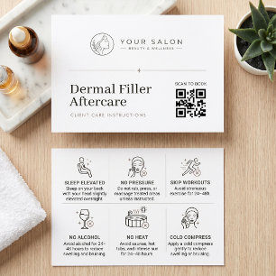 Código QR de Logotipo de Cuidados Pós-Preenchiment