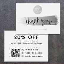 Código QR de logotipo personalizado Obrigado Placa