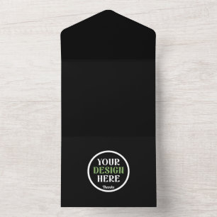 Código QR de Marca Comercial Preta Personalizada