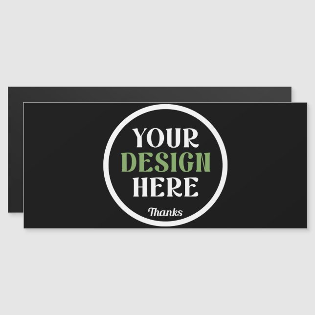 Código QR de Marca Comercial Preta Personalizada (Frente/Verso)