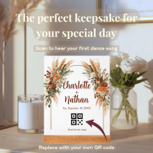 Código QR de Música de Casamento Personalizada Boh